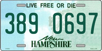 NH license plate 3890697