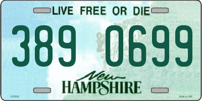 NH license plate 3890699