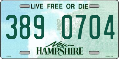 NH license plate 3890704