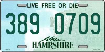 NH license plate 3890709