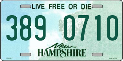 NH license plate 3890710