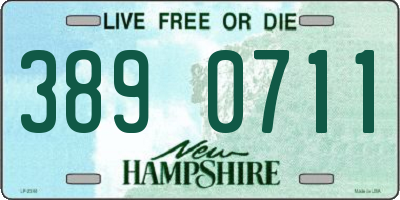NH license plate 3890711