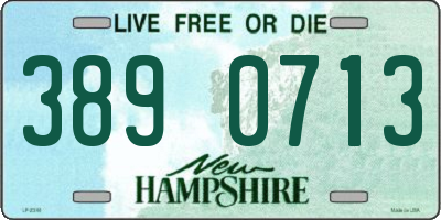 NH license plate 3890713