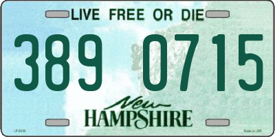 NH license plate 3890715