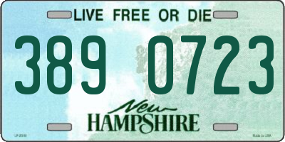NH license plate 3890723