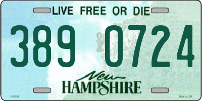 NH license plate 3890724