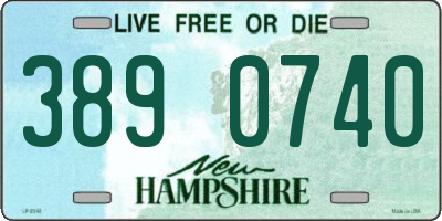 NH license plate 3890740