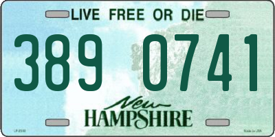 NH license plate 3890741