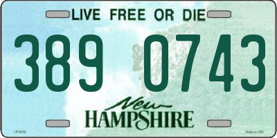 NH license plate 3890743