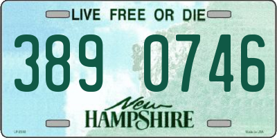 NH license plate 3890746