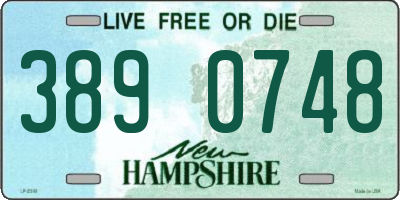 NH license plate 3890748