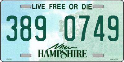 NH license plate 3890749