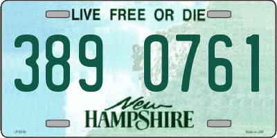 NH license plate 3890761