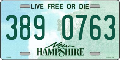 NH license plate 3890763
