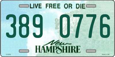 NH license plate 3890776