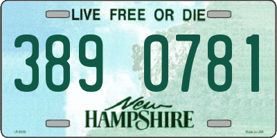 NH license plate 3890781