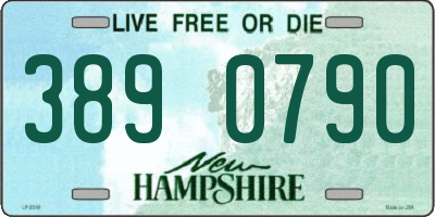 NH license plate 3890790