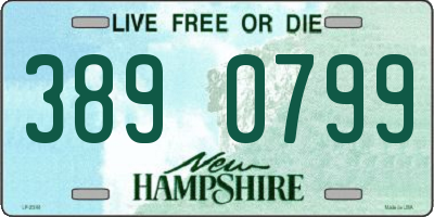 NH license plate 3890799