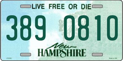 NH license plate 3890810