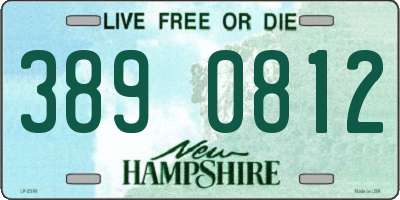 NH license plate 3890812