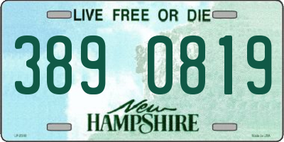 NH license plate 3890819