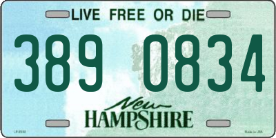 NH license plate 3890834