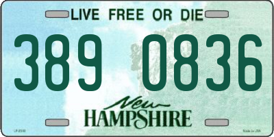 NH license plate 3890836