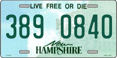NH license plate 3890840