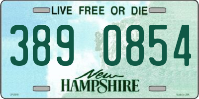 NH license plate 3890854