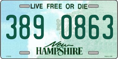 NH license plate 3890863