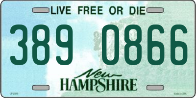 NH license plate 3890866