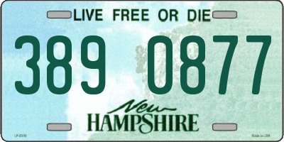 NH license plate 3890877