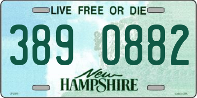 NH license plate 3890882