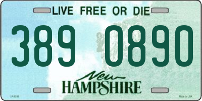 NH license plate 3890890