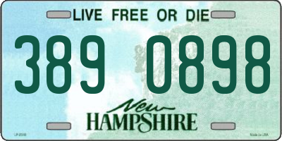 NH license plate 3890898