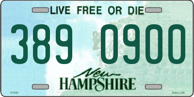 NH license plate 3890900