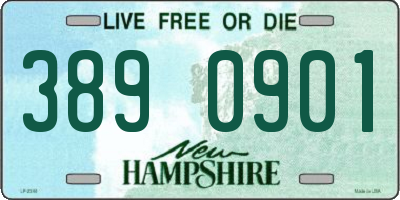 NH license plate 3890901