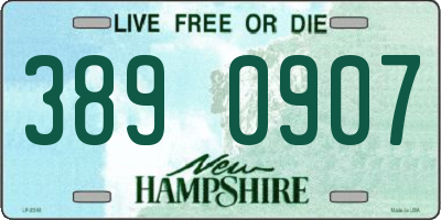 NH license plate 3890907