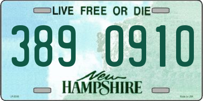 NH license plate 3890910