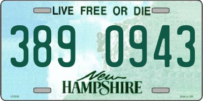 NH license plate 3890943