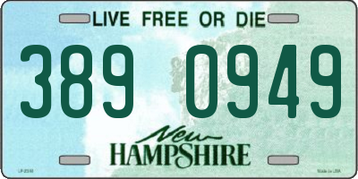 NH license plate 3890949