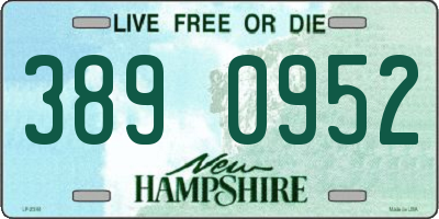 NH license plate 3890952