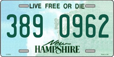 NH license plate 3890962