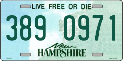 NH license plate 3890971