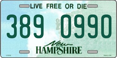 NH license plate 3890990