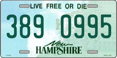 NH license plate 3890995