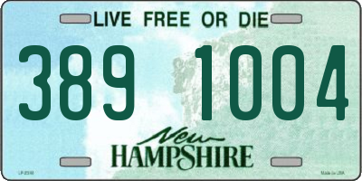 NH license plate 3891004
