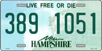 NH license plate 3891051
