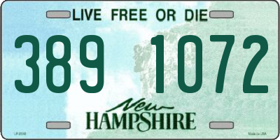 NH license plate 3891072
