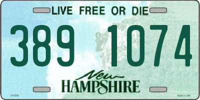 NH license plate 3891074